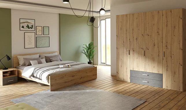 Meubles pour chambres rangement bois design