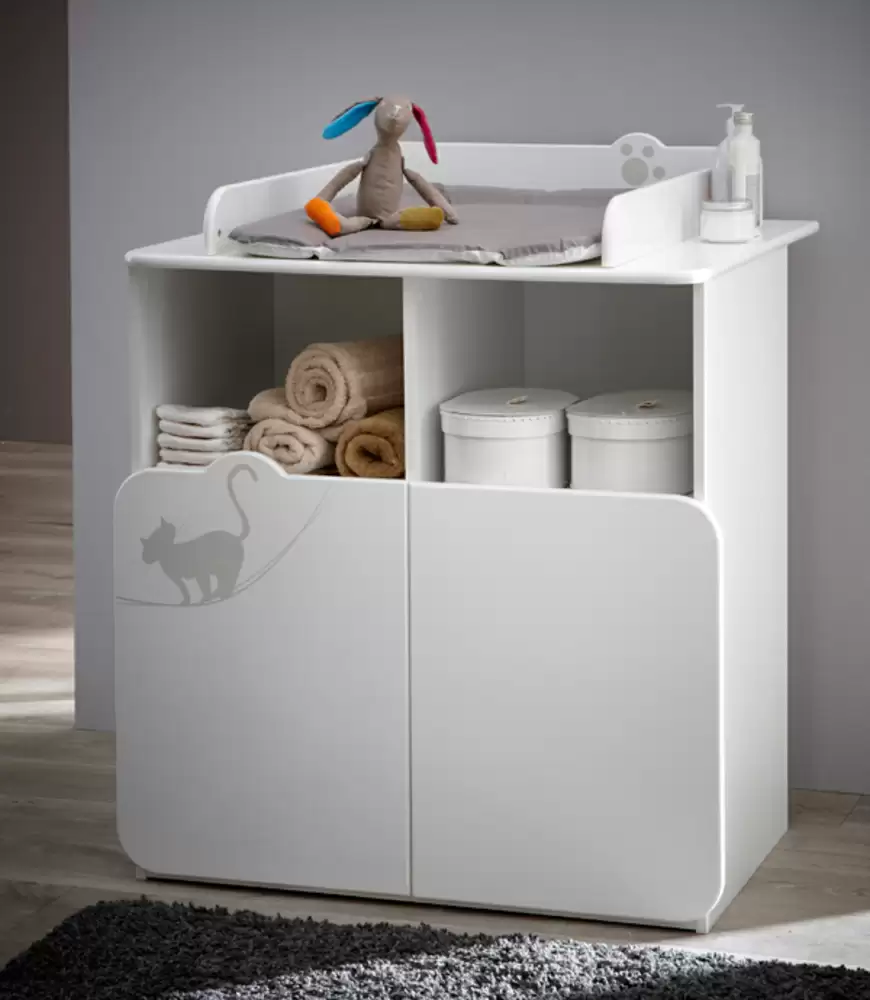 Commode a langer Kitty Blanc