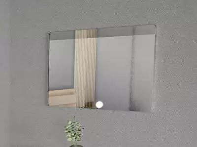 Miroir Baita bois naturel/taupe