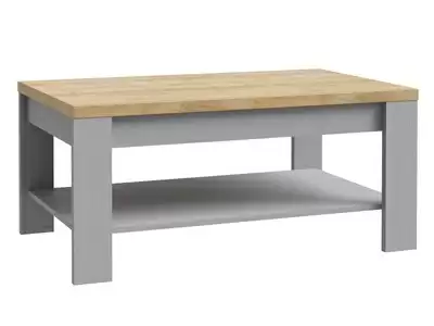 Table basse double plateaux Bohol chene gris/chene