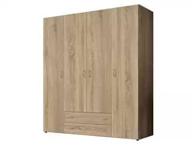 Armoire 4 portes 2 tiroirs